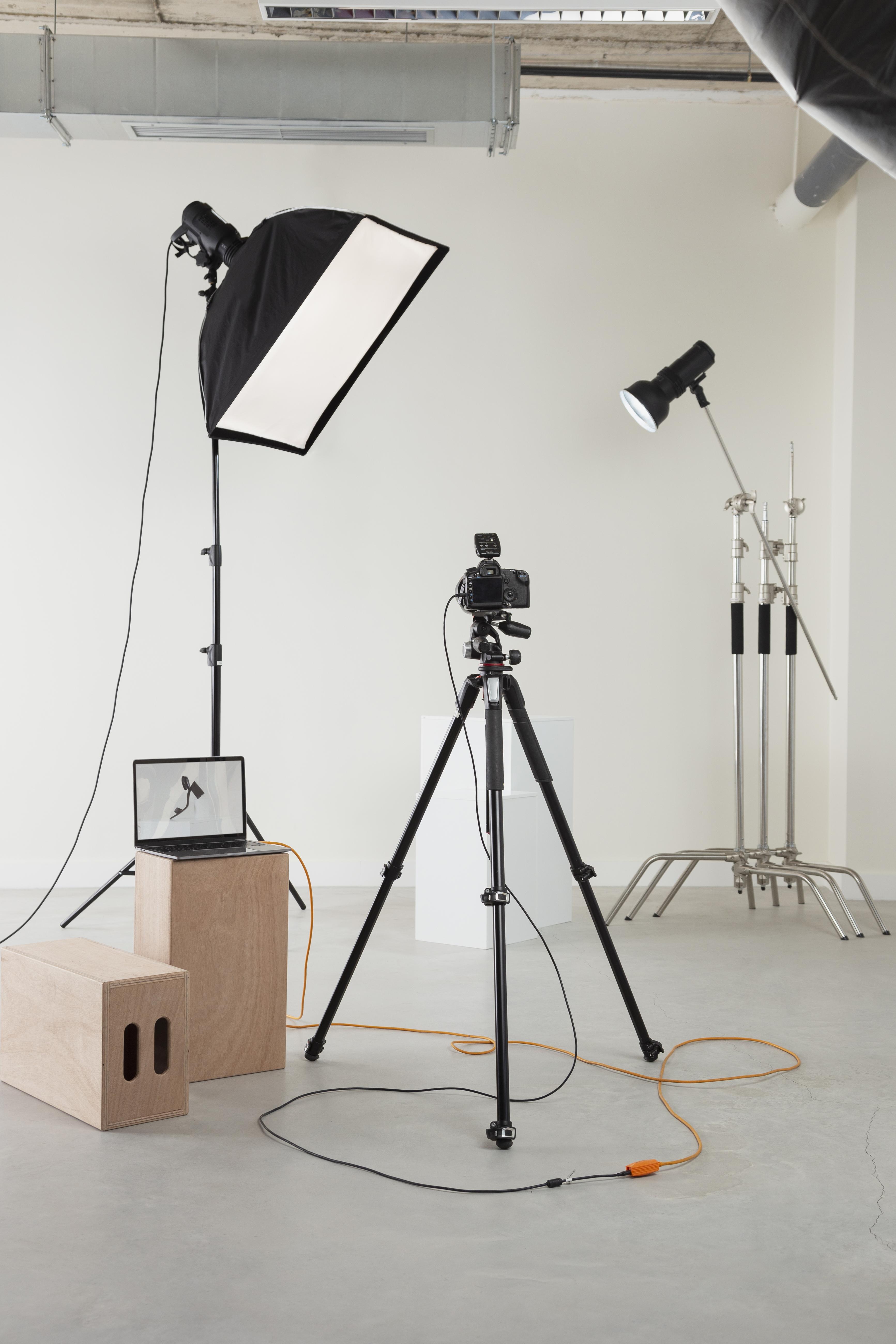 Setup voorbereiding fotoshoot